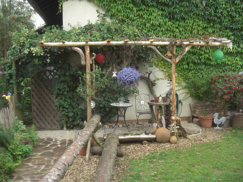 cda1a36b7e919f99cf53e1873be54ea25a84152926cf5 Selbstbau Pergola aus Kastanienholz